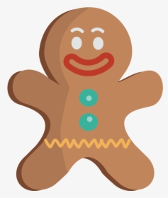 Free Gingerbread Man Clipart The Cliparts - Gingerbread Man, HD Png Download, Transparent PNG