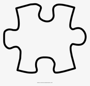 Puzzle Piece Coloring Page - Color Puzzle Clipart, HD Png Download, Transparent PNG