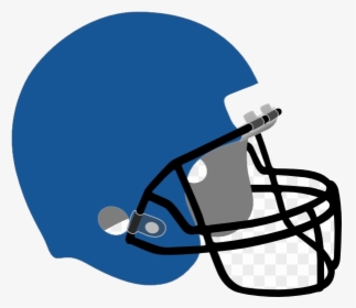 Football Helmet Clipart Transparent Png - White Blue Football Helmet, Png Download, Transparent PNG