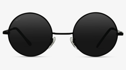 Retro Round Metal Hippie Sunglasses - Circle Sunglasses Black, HD Png Download, Transparent PNG