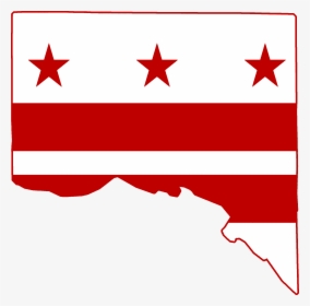 Flag Map Of Washington Dc - Washington Dc Flag, HD Png Download, Transparent PNG