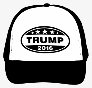 Donald Trump Hat Silhouette Vector Clip Art Free Vector - Baseball Cap Silhouette Logo, HD Png Download, Transparent PNG