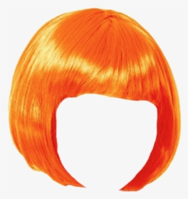 Wig Orange Bob - Wig Png, Transparent Png, Transparent PNG