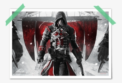 Assassins Creed Evil Red Black White Epic Revolution - Assassin's Creed Rogue Remastered Xbox, HD Png Download, Transparent PNG