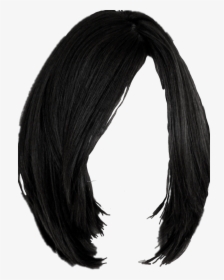 Black Wig Png - Black Bob Wig Transparent, Png Download , Transparent Png  Image - PNGitem