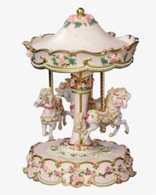 Hearts And Roses 3 Horse Carousel   Class - Carousel Horse Snow Globe, HD Png Download, Transparent PNG