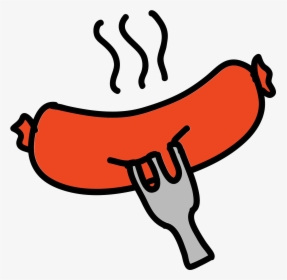 Barbecue Clipart Bbq Sausage - Sausage, HD Png Download, Transparent PNG