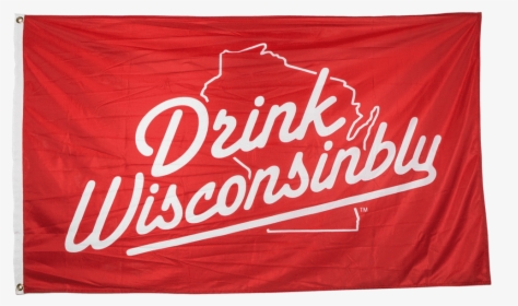 Drink Wisconsinbly Red & White Flag - Banner, HD Png Download, Transparent PNG