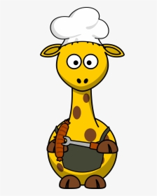 Giraffe Barbecue Clip Arts - Cartoon Giraffe, HD Png Download, Transparent PNG