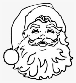 Santa No Color Svg Clip Arts - Christmas Printable Santa Claus, HD Png Download, Transparent PNG