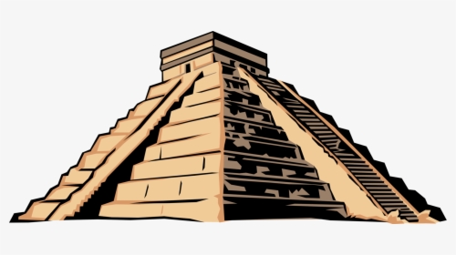 Vector Illustration Of Ancient Mayan, Aztec, Or Inca - Mayan Pyramid Clipart, HD Png Download, Transparent PNG