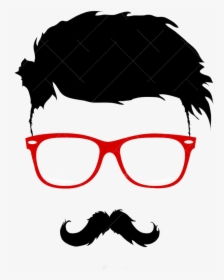 Hairstyle Vector Bun Graphics Moustache Beard Clipart - Beard Man Vector Png, Transparent Png, Transparent PNG
