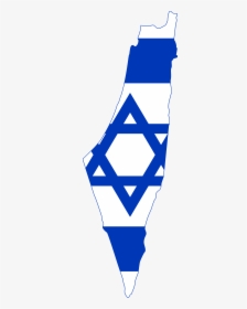 Israel Flag Vector Graphics Image National Flag Illustration - Israel Map With Flag, HD Png Download, Transparent PNG