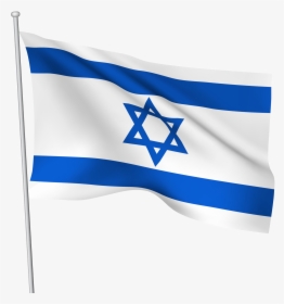 Israel Flag Png Image - Israel Flag Transparent Background, Png Download, Transparent PNG