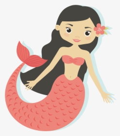 Cartoon Mermaid Transparent Background, HD Png Download, Transparent PNG