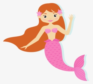 Mermaid Cartoon Transparent Background, HD Png Download, Transparent PNG
