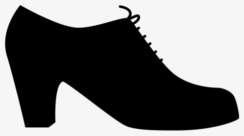 Female Flamenco Dancer Black Shoe From Side View - Female Shoes Side View, HD Png Download, Transparent PNG