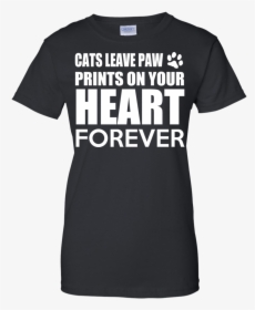 Transparent Cat Paw Prints Png - T-shirt, Png Download, Transparent PNG
