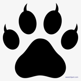 Pawprint Clipart Cat - Cat Paw Print With Claws, HD Png Download, Transparent PNG