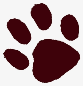 Paw Print Svg Clip Arts - Dark Brown Paw Print, HD Png Download, Transparent PNG