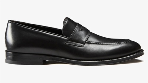 Black Calfskin Penny Loafers, Hand Made In Italy, Elegant - Slip-on ...