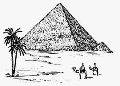 Pyramid 2 Clip Arts - Ancient Egypt Pyramids Drawings, HD Png Download, Transparent PNG