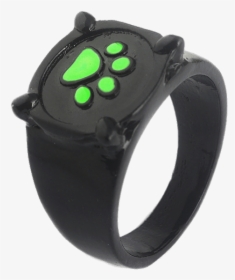 Miraculous Cat Noir Pawprint Ring - Miraculous Cat Noir Ring, HD Png Download, Transparent PNG