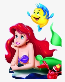 Baby Flounder Little Mermaid - Ariel Little Mermaid Png, Transparent Png, Transparent PNG