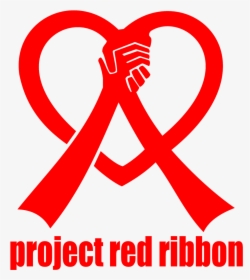 Project Red Ribbon Launches New Logo - Red Ribbon Hiv Logo, HD Png Download, Transparent PNG