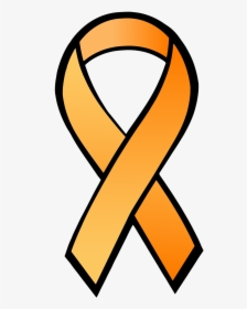 Ribbon Satin Orange Ribbon Free Picture - Breast Cancer Ribbon Png, Transparent Png, Transparent PNG