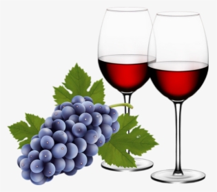 Red Wine And Grapes , Png Download - Red Wine Grapes, Transparent Png, Transparent PNG