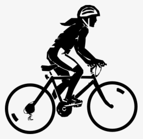 Cycling Png Clipart - Biking Black And White, Transparent Png, Transparent PNG