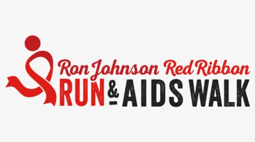 Ron Johnson Red Ribbon Run & Aids Walk Logo - Graphics, HD Png Download, Transparent PNG