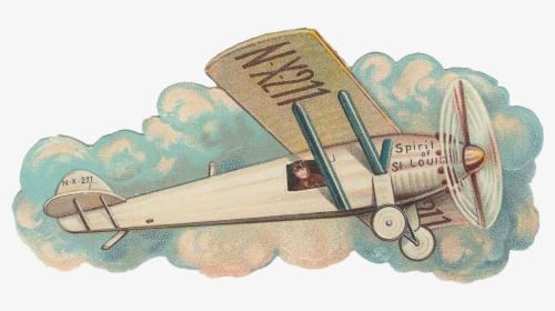 Free Vintage Airplane Graphic - Transparent Background Vintage Airplane, HD Png Download, Transparent PNG