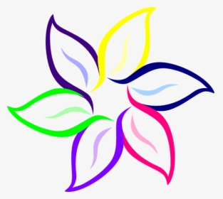 Download Colorful Flowers Png Hd - Color Flower, Transparent Png, Transparent PNG