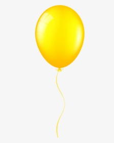 Yellow Balloon Png Clip Art - Clip Art Yellow Balloon Png, Transparent Png, Transparent PNG
