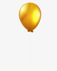 Gold Clipart Balloon - Single Balloon Image Png, Transparent Png, Transparent PNG