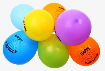 Free Colorful Happy Birthday Balloons Png Image - Transparent Birthday Item Png, Png Download, Transparent PNG