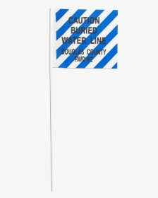 Blue And White Striped Flag With Custom Printing - Off-white, HD Png Download, Transparent PNG