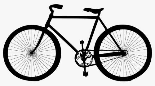 Bicycle Cycling Clip Art - Bicycle Png Black And White, Transparent Png, Transparent PNG
