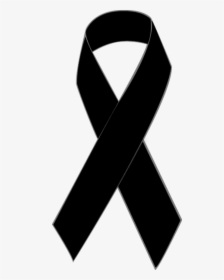 Ribbon Clipart Mourning - Transparent Skin Cancer Ribbon, HD Png Download, Transparent PNG