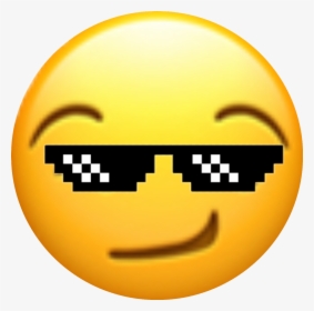 Transparent Smirk Emoji Png - Deal With It Glasses, Png Download, Transparent PNG