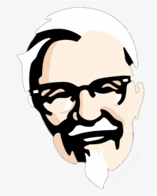 #kfc #face #logo #kentucky #fried #chicken - Kfc Face, HD Png Download, Transparent PNG