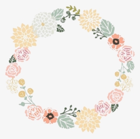 Flower Borders And Frames Clipart - Flower Circle Border Hd, HD Png Download, Transparent PNG