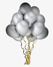 #balloons #silver #gold #metallic #party #celebration - Clipart Silver Balloons Png, Transparent Png, Transparent PNG