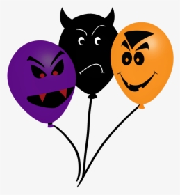 Bunch Of Balloons For Halloween - Cartoon, HD Png Download, Transparent PNG