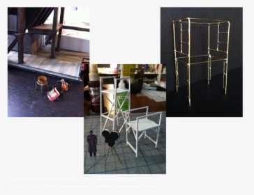 Set Design Models 1 4 Pieces Built For Dan Ostling - Folding Chair, HD Png Download, Transparent PNG