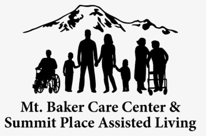 Baker Care Center Logo - Family Silhouette, HD Png Download, Transparent PNG