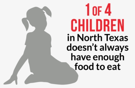 1 Of 4 Children Do Not Have Enough Food - Sitting, HD Png Download, Transparent PNG