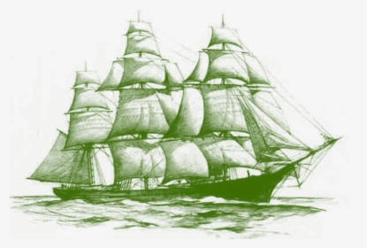 Geobox Clipper - Drawing Of A Ship, HD Png Download, Transparent PNG